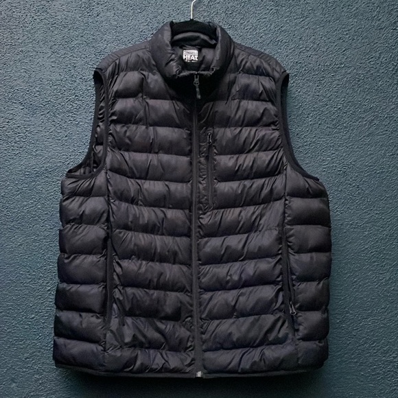 32 Degrees Jackets & Coats Mens Black Puffer Vest 32 Extra Large